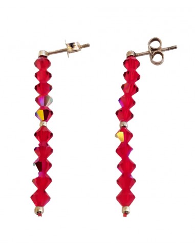 Orecchini-pendenti-Swarovski-e-argento-925-Rossi