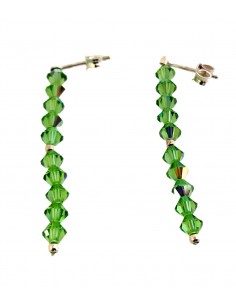 Orecchini-pendenti-Swarovski-e-argento-925-Verdi