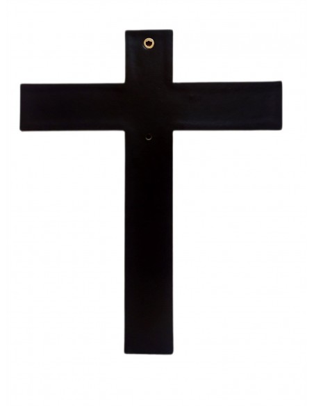 Crocifisso-Cristo-in-argento-bilaminato-su-croce-in-pelle-nera-6