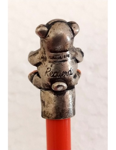 Matita-Arancione-con-Orsetto-placcato-argento-6