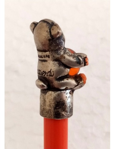 Matita-Arancione-con-Orsetto-placcato-argento-7