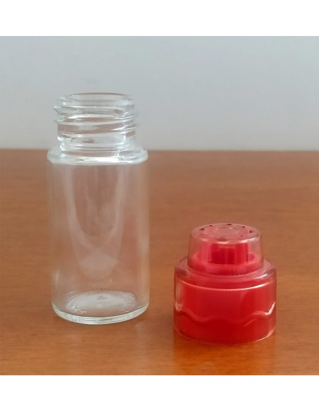 Saliera-in-vetro-anti-umido-colorata-con-punte-stappa-fori-Rossa-2