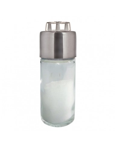 Saliera-in-vetro-anti-umido-colorata-con-punte-stappa-fori-Inox