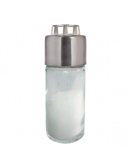 Saliera-in-vetro-anti-umido-colorata-con-punte-stappa-fori-Inox