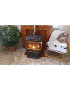 Stufa-a-pellet-enviro-fire-ef-3-con-cornice-oro