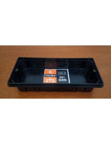 Scatola-ad-incasso-in-plastica-nera-per-centralini-magic-Bticino-originale-Tcc-599