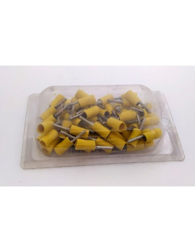 Puntale-capicorda-rotondo-preisolato-Giallo-sezione-2,5-6-mm²-Confezione-da-50-PZ-1