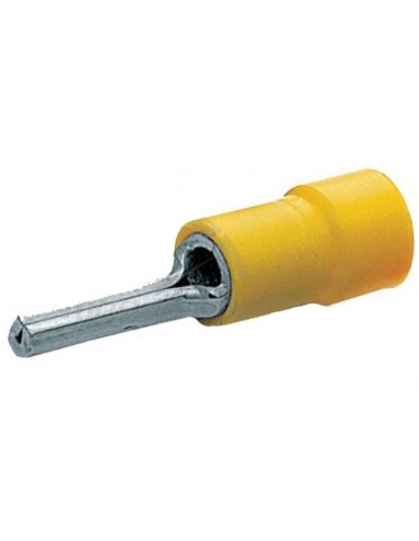 Puntale-capicorda-rotondo-preisolato-Giallo-sezione-2,5-6-mm²-1