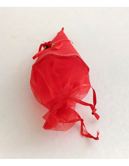 Cono-portaconfetti-laurea-in-tessuto-con-tulle-rosso-e-tirante-4
