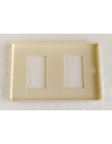 Placca-ave-2-posto-blanc-sistema-45-in-resina-bianco-panna-1
