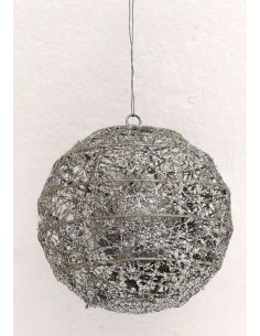Sfera-decorativa-filigranata-in-ferro-color-argento 2