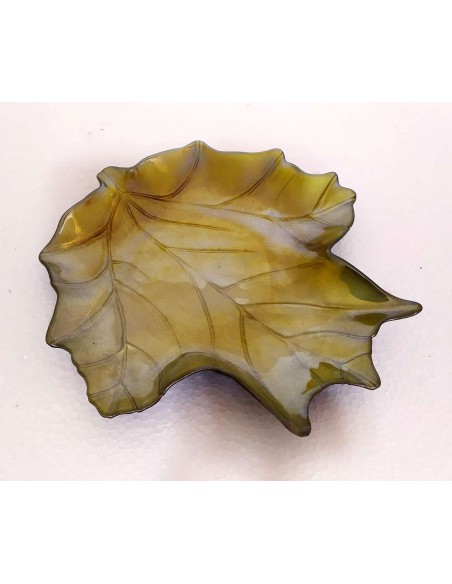 Piatto-Vassoio-foglia-verde-in-vetro-25x25-cm-9
