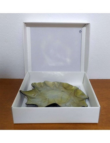 Piatto-Vassoio-foglia-verde-in-vetro-25x25-cm-1