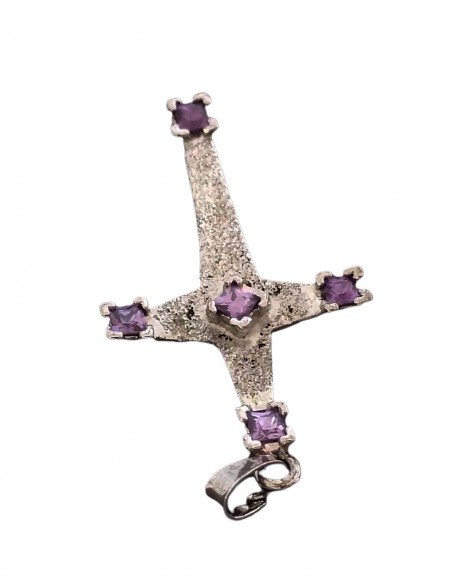 Croce-Argento-con-Swarovski-fucsia-26x5-cm-2