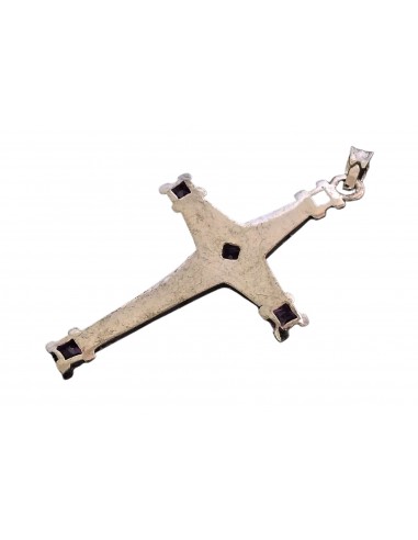 Croce-Argento-con-Swarovski-fucsia-26x5-cm-3