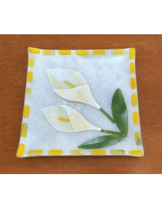 Piatto-quadrato-in-vetro-decorato-con-calle-pressofuse 2