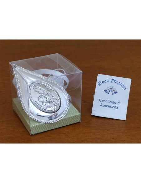 Goccia-con-placca-argento-maternita-Doca-Preziosi