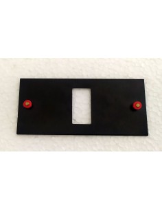 Placca-inserto-nero-1-posto-master-serie-bandiera-magic 2