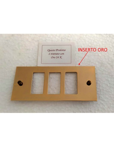 Placca Inserto Oro 3 posti Master...