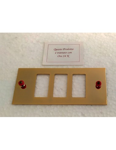 Placca Inserto Oro 3 posti Master...