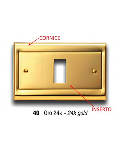 Placca Inserto Oro 3 posti Master...