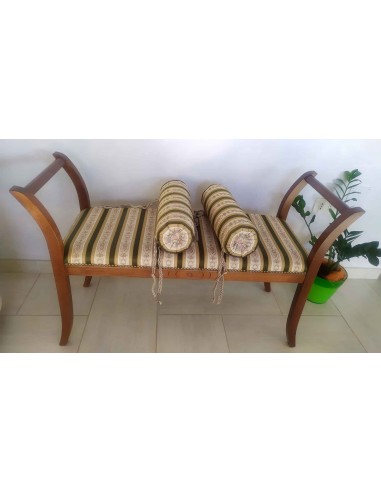 Panchetta-Arte-Povera-in-legno-imbottita-con-braccioli-6