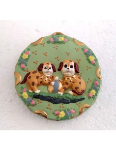 Placchetta-in-ceramica-decorata-o-105xh2-con-scatola-set-4-pz 2