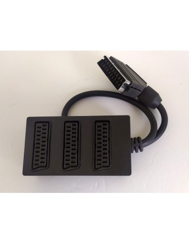 Scart-adattatore-presa-multipla-da-1-spina-maschio-a-ciabatta-3-prese-femmina