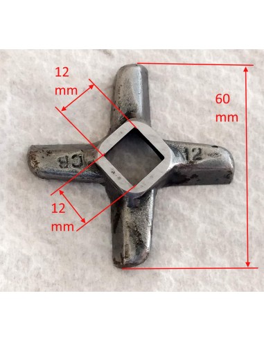 Coltello-in-acciaio-per-tritacarne-elettrico-n°12-Dimensioni
