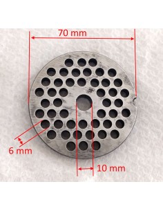 Piastra-trafila-per-tritacarne-elettrico-n°12-foro-da-6-mm 2