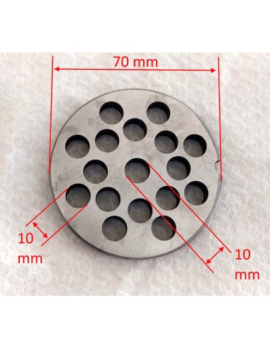 Piastra-trafila-per-tritacarne-elettrico-n°12-foro-da-10-mm-Dimensioni