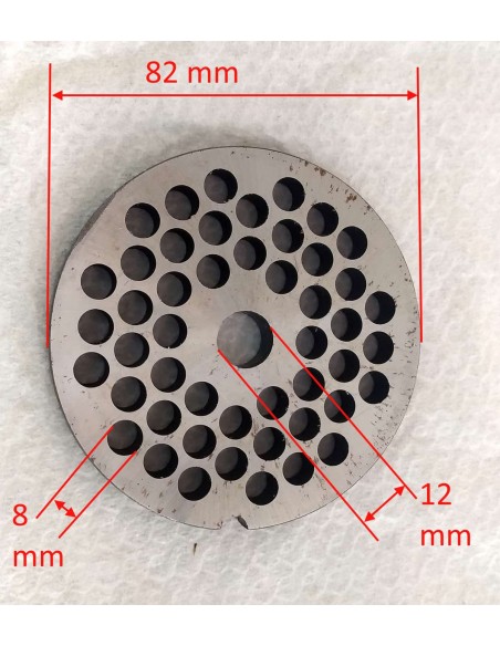 Piastra-trafila-per-tritacarne-elettrico-n°12-foro-da-8-mm-Dimensioni