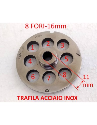 Piastra-trafila-inox-per-tritacarne-elettrico-n°22-foro-da-16-mm