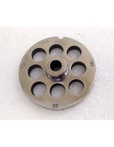 Piastra-trafila-inox-per-tritacarne-elettrico-n°22-foro-da-16-mm 2
