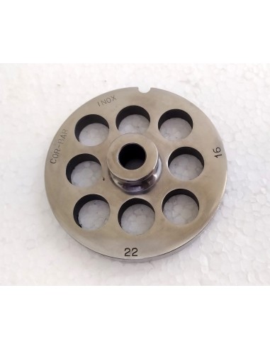 Piastra-trafila-inox-per-tritacarne-elettrico-n°22-foro-da-16-mm-1
