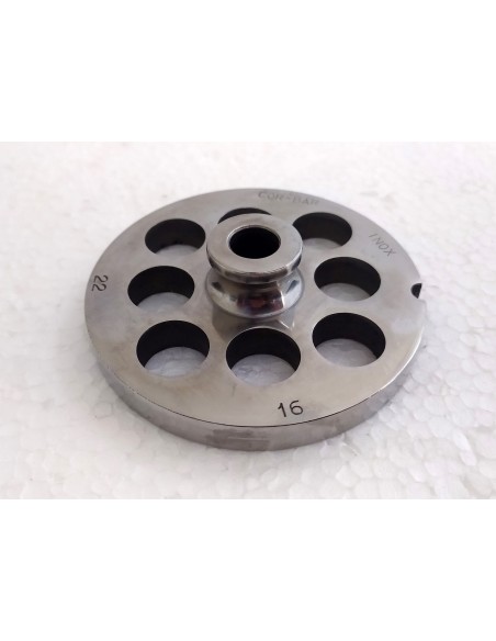 Piastra-trafila-inox-per-tritacarne-elettrico-n°22-foro-da-16-mm-2