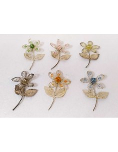 Fiori-in-metallo-argentato-con-applicazione-perla-set-da-6-pz