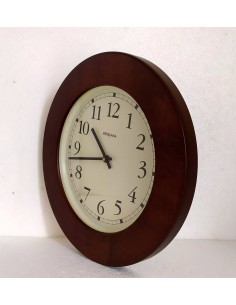 Orologio-tondo-da-parete-in-legno-con-fondo-panna 2