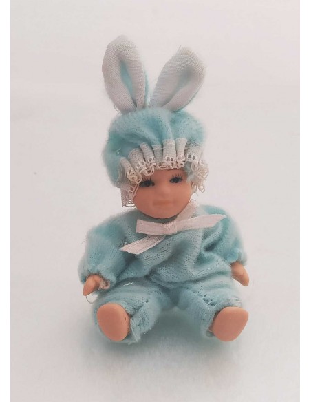 Coniglietto-in-ceramica-con-vestito-e-cappello-celeste-5x8-cm