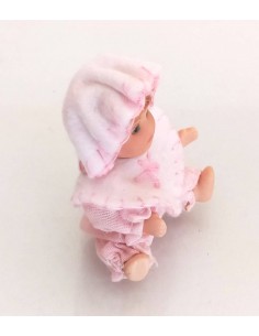 Bambolina-in-ceramica-con-vestito-e-cappello-rosa-5x7-cm 2