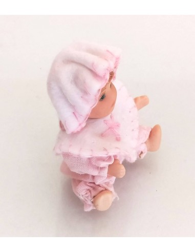 Bambolina-in-ceramica-con-vestito-e-cappello-rosa-5x7-cm-1