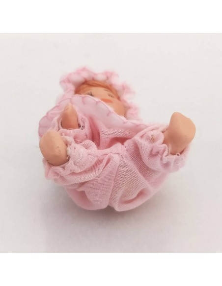 Bambolina-in-ceramica-con-vestito-e-cappello-rosa-5x7-cm-4