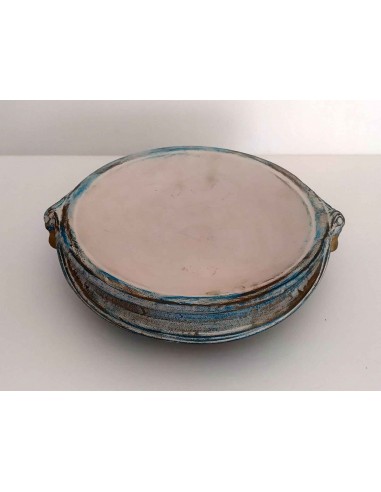 Posacenere-circolare-antichizzato-celeste-oro-Galileo-2000-3