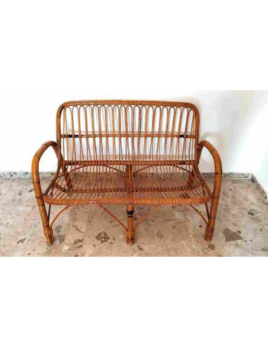 Panca-divanetto-in-bambu-doppia-seduta-vintage