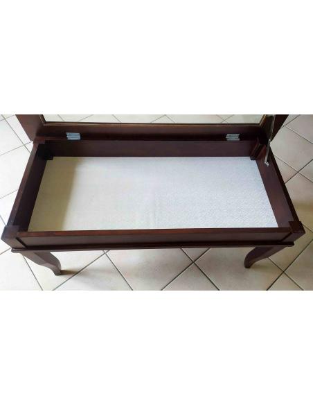 Tavolinetto-in-legno-noce-con-vetrina-vintage-100x505x46cm-6