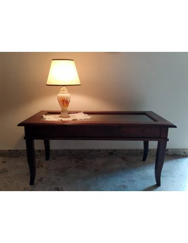 Tavolinetto-in-legno-noce-con-vetrina-vintage-100x505x46cm-11
