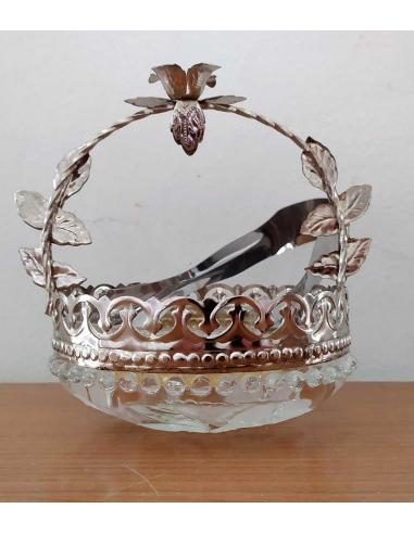 Secchiello-portaghiaccio-con-pinze-in-acciaio-inox-vintage
