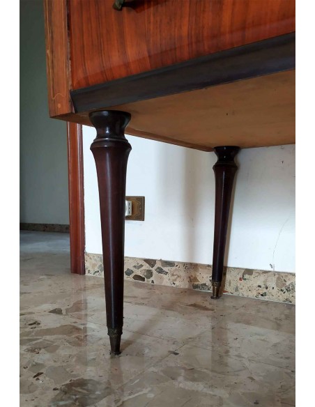 Como-antico-in-legno-lucido-decorato-con-4-cassetti-e-specchio-9