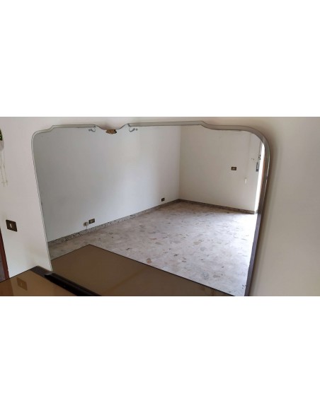 Como-antico-in-legno-lucido-decorato-con-4-cassetti-e-specchio-14