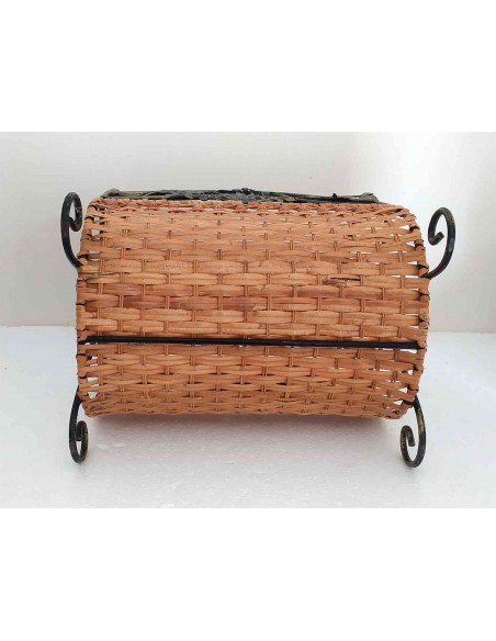 Portariviste-portagiornali-in-ferro-battuto-e-vimini-35x265x39-6